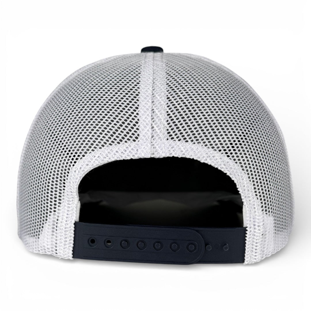 NEW ENGLAND - Right Side Up Navy And White Trucker Hat