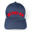NEW ENGLAND - Upside Down Navy And White Trucker Hat