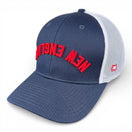 NEW ENGLAND - Upside Down Navy And White Trucker Hat