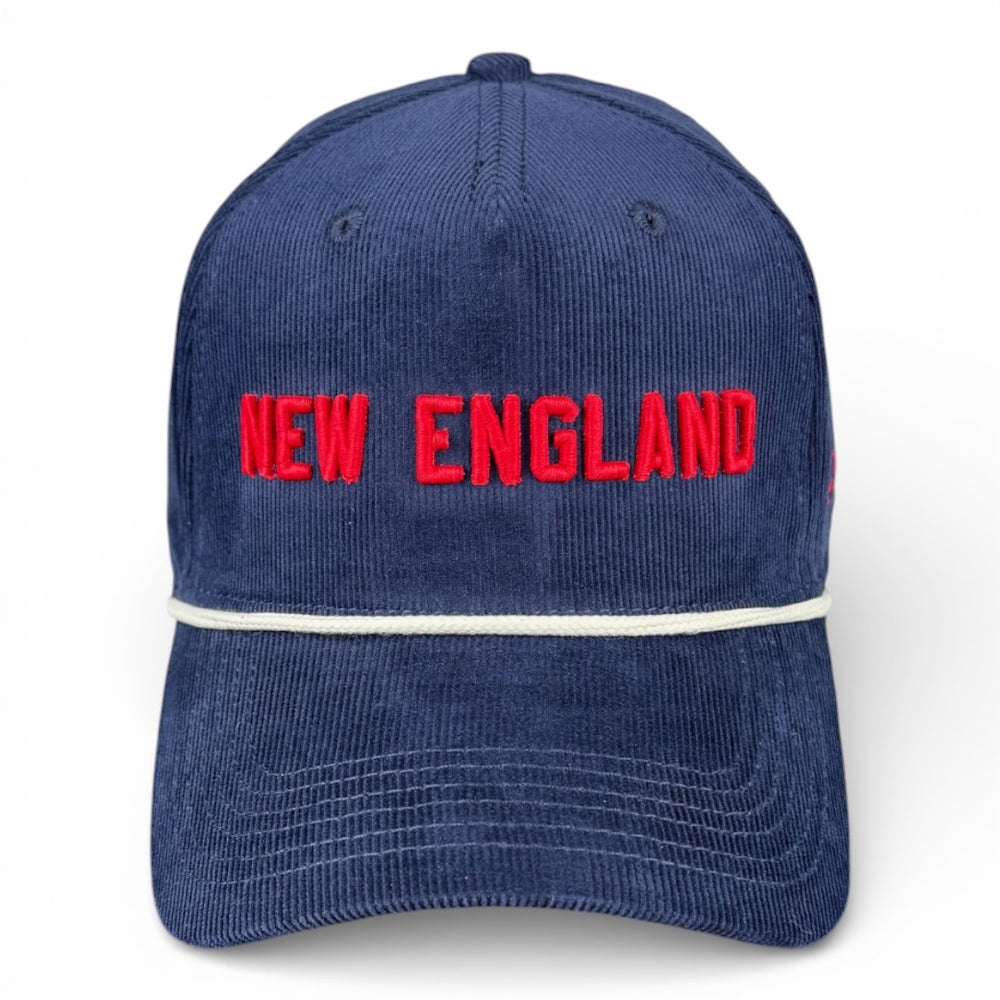 NEW ENGLAND - Right Side Up Navy Roped Micro-Corduroy Hat