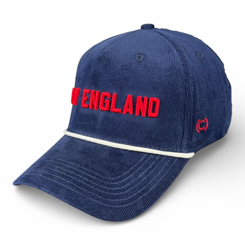 NEW ENGLAND - Right Side Up Navy Roped Micro-Corduroy Hat