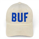 BUFFALO - Right Side Up Off-White Roped Micro-Corduroy Hat