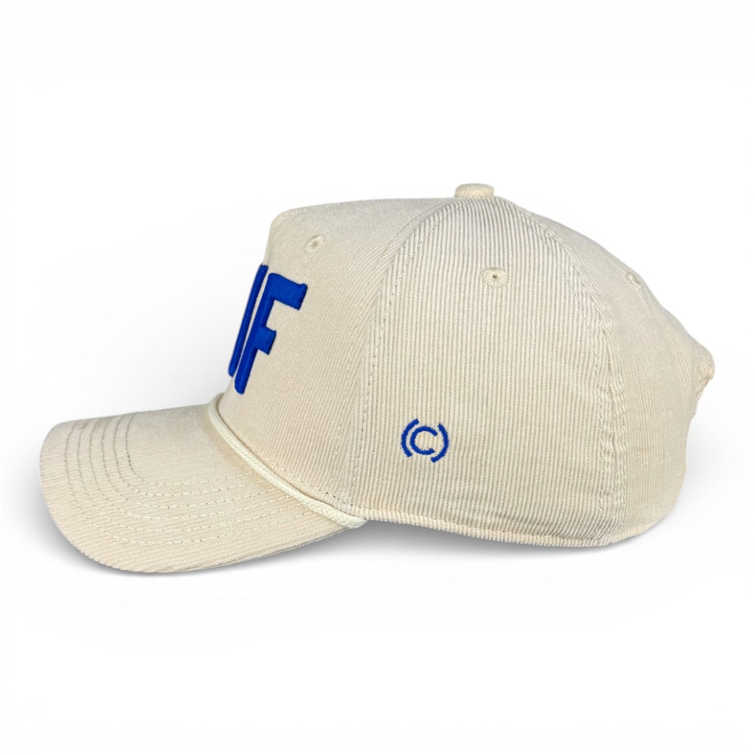 BUFFALO - Right Side Up Off-White Roped Micro-Corduroy Hat