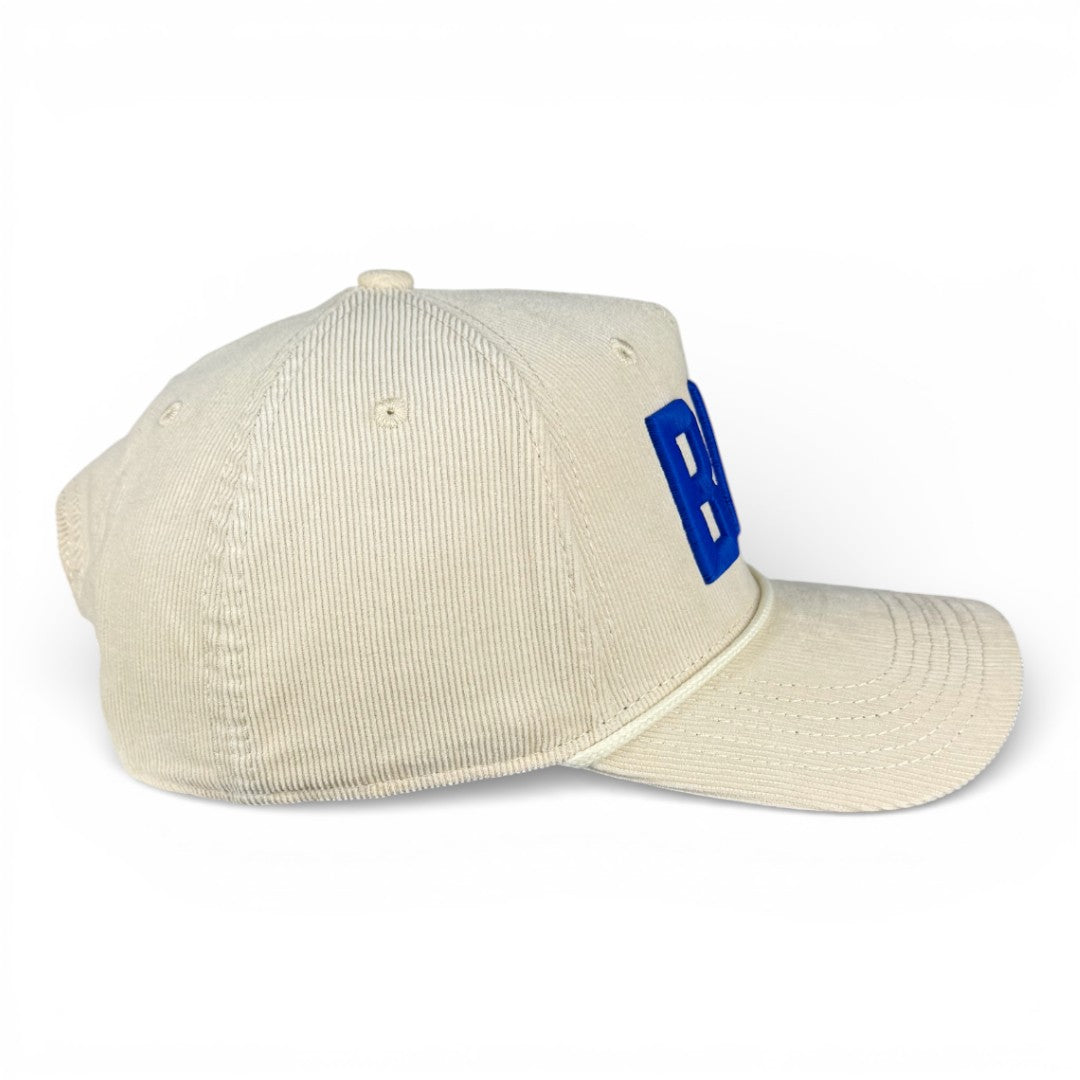 BUFFALO - Right Side Up Off-White Roped Micro-Corduroy Hat