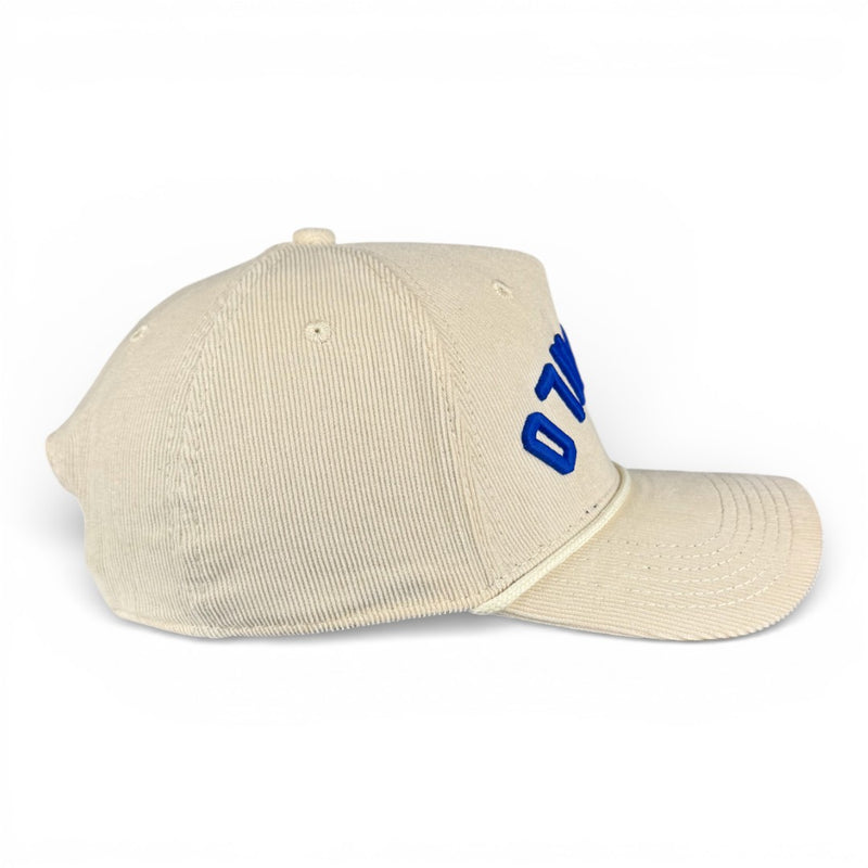 BUFFALO - Upside Down Off-White Roped Micro-Corduroy Hat