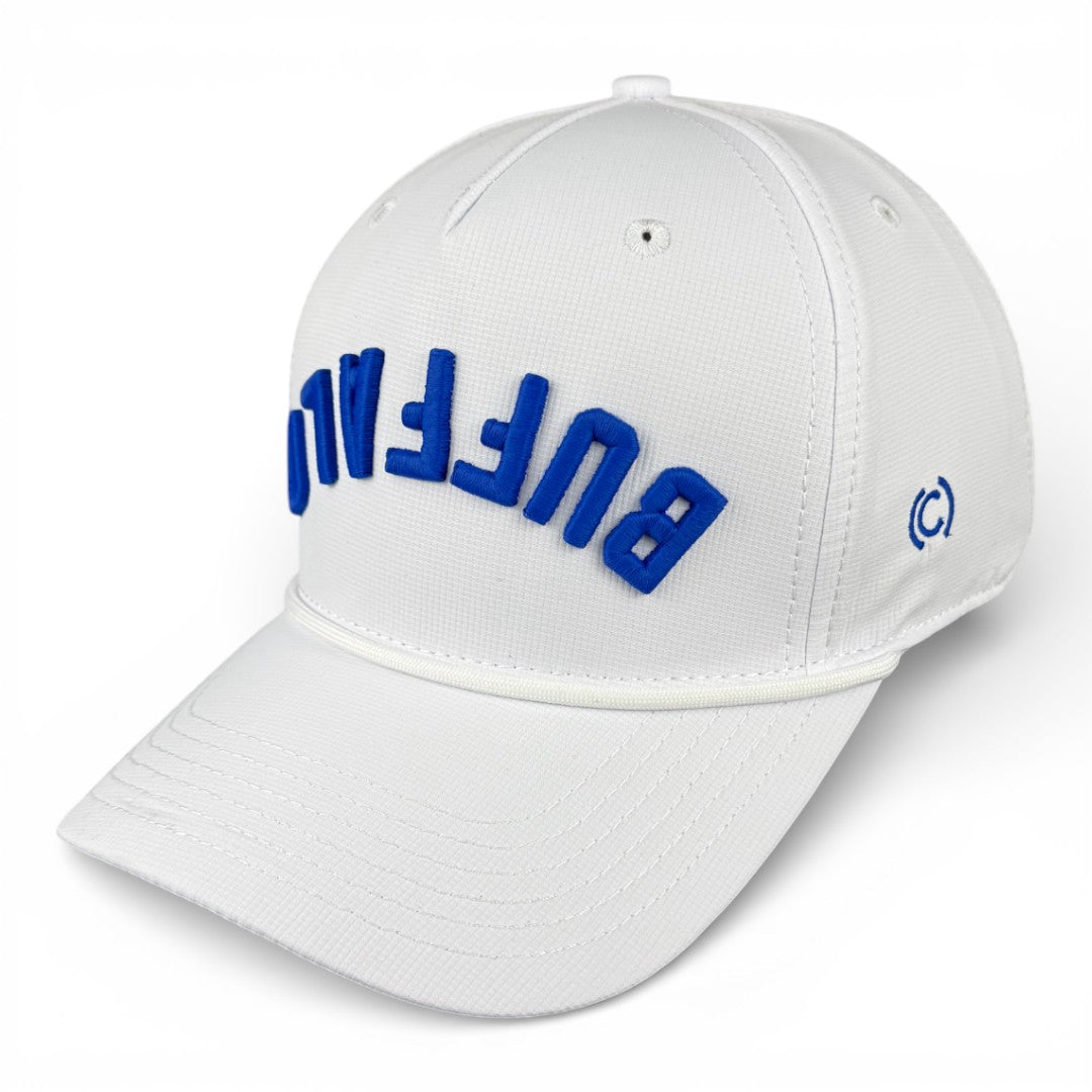 BUFFALO - Upside Down White Rope Hat