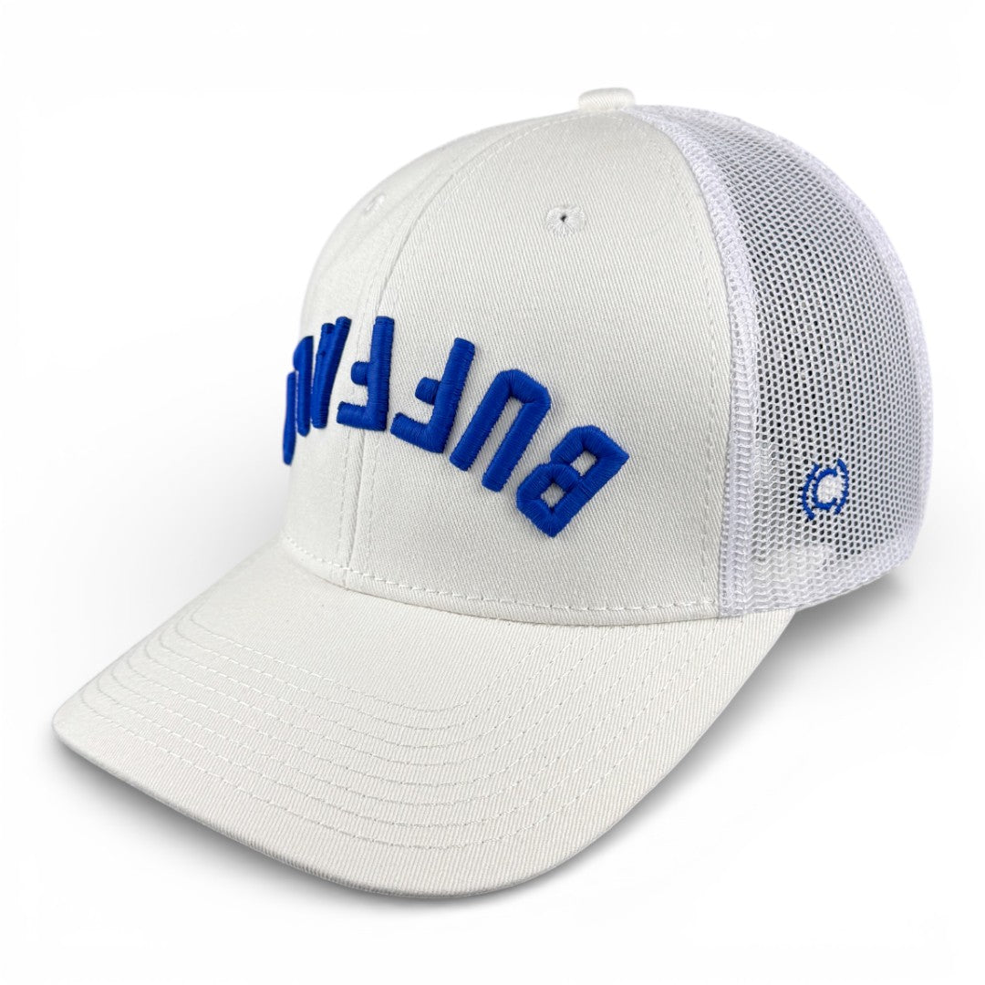BUFFALO - Upside Down White Trucker Hat