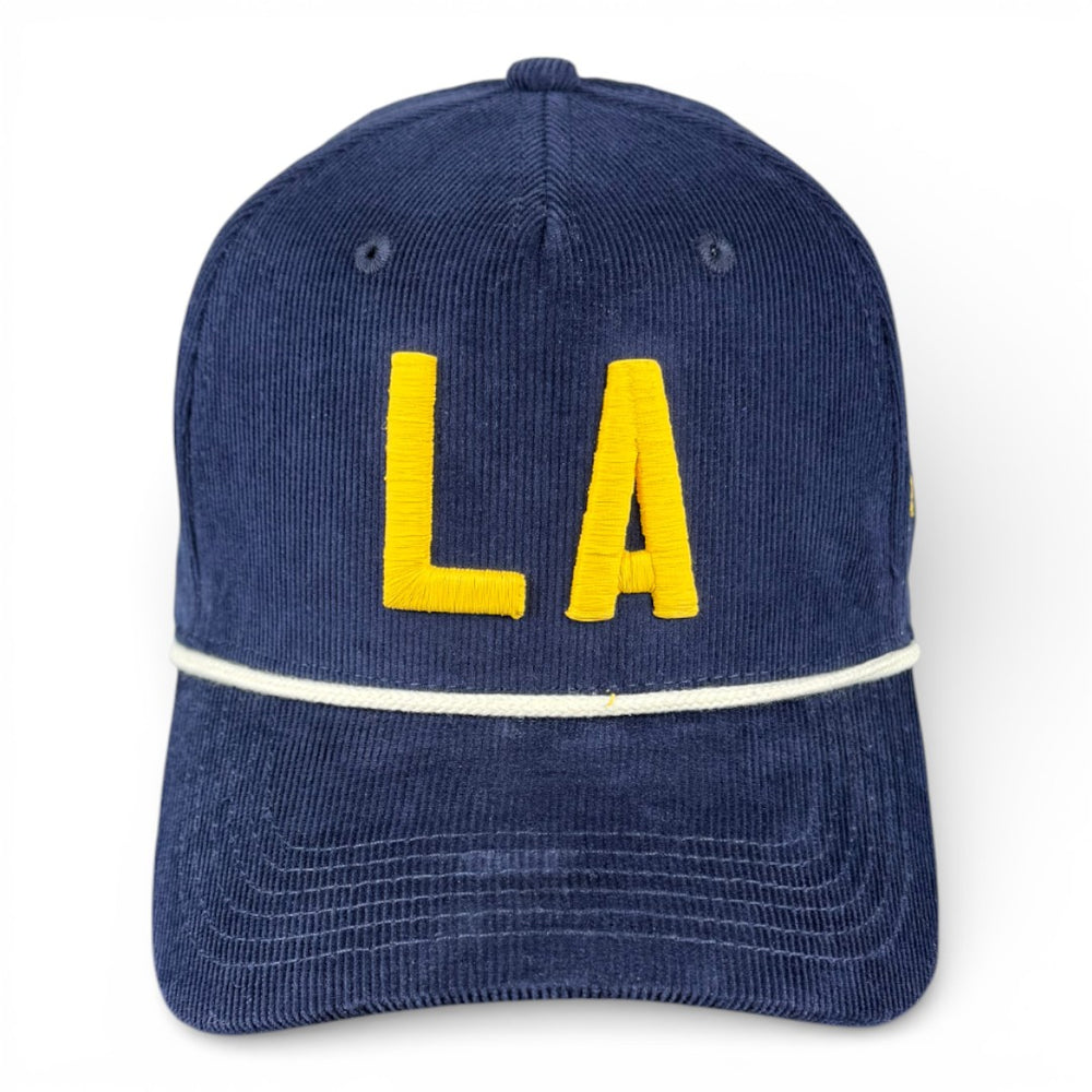 LOS ANGELES - Right Side Up Navy Roped Micro-Corduroy Hat