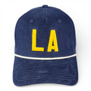 LOS ANGELES - Right Side Up Navy Roped Micro-Corduroy Hat