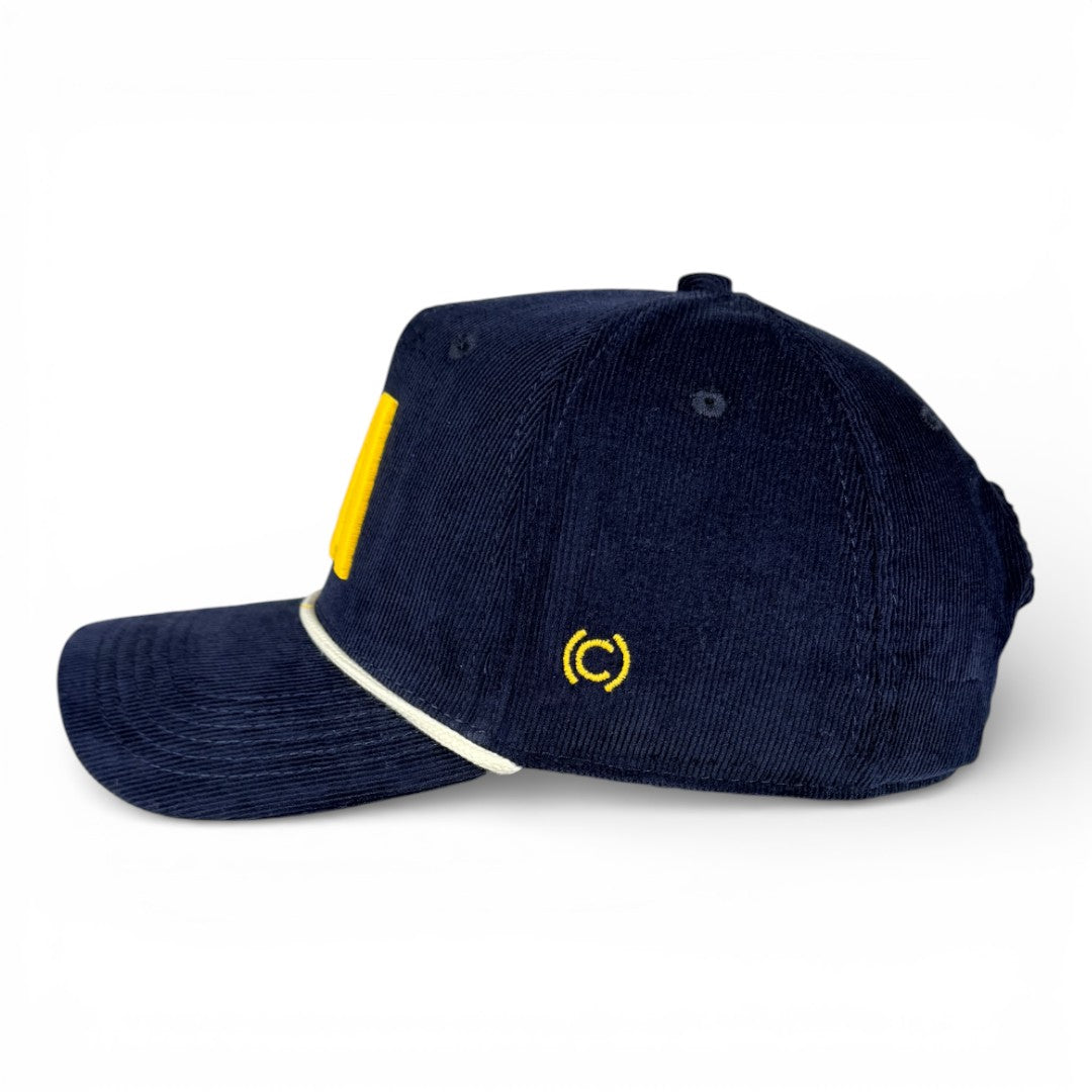 LOS ANGELES - Right Side Up Navy Roped Micro-Corduroy Hat