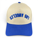 LOS ANGELES - Upside Down Blue and Cream Vintage Two Tone Hat