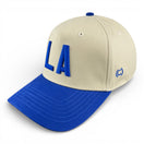 LOS ANGELES - Right Side Up Blue and Cream Vintage Two Tone Hat