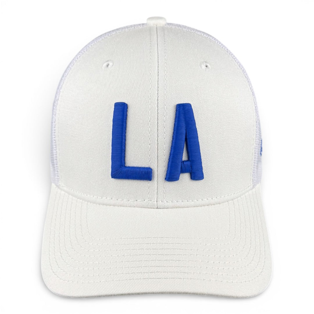 LOS ANGELES - Right Side Up White Trucker Hat