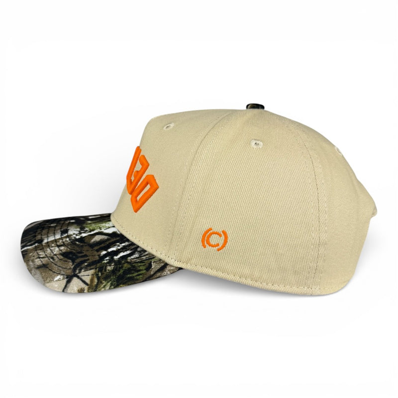 DENVER - Upside Down Camo & Cream Vintage Two Tone Hat