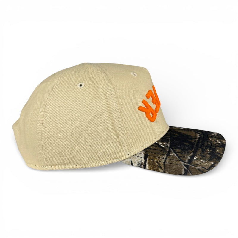 DENVER - Upside Down Camo & Cream Vintage Two Tone Hat