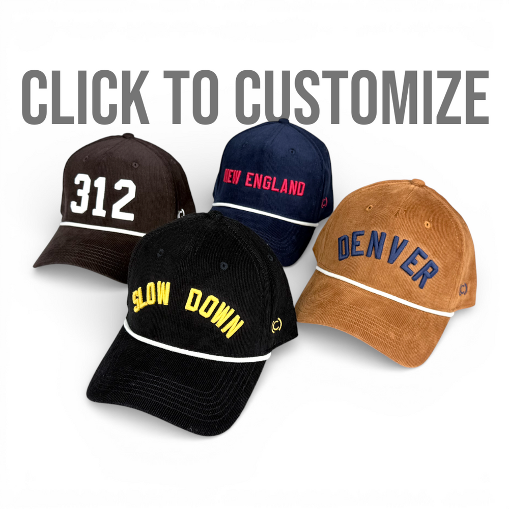 Right Side Up Roped Micro-Corduroy Hat Customizer