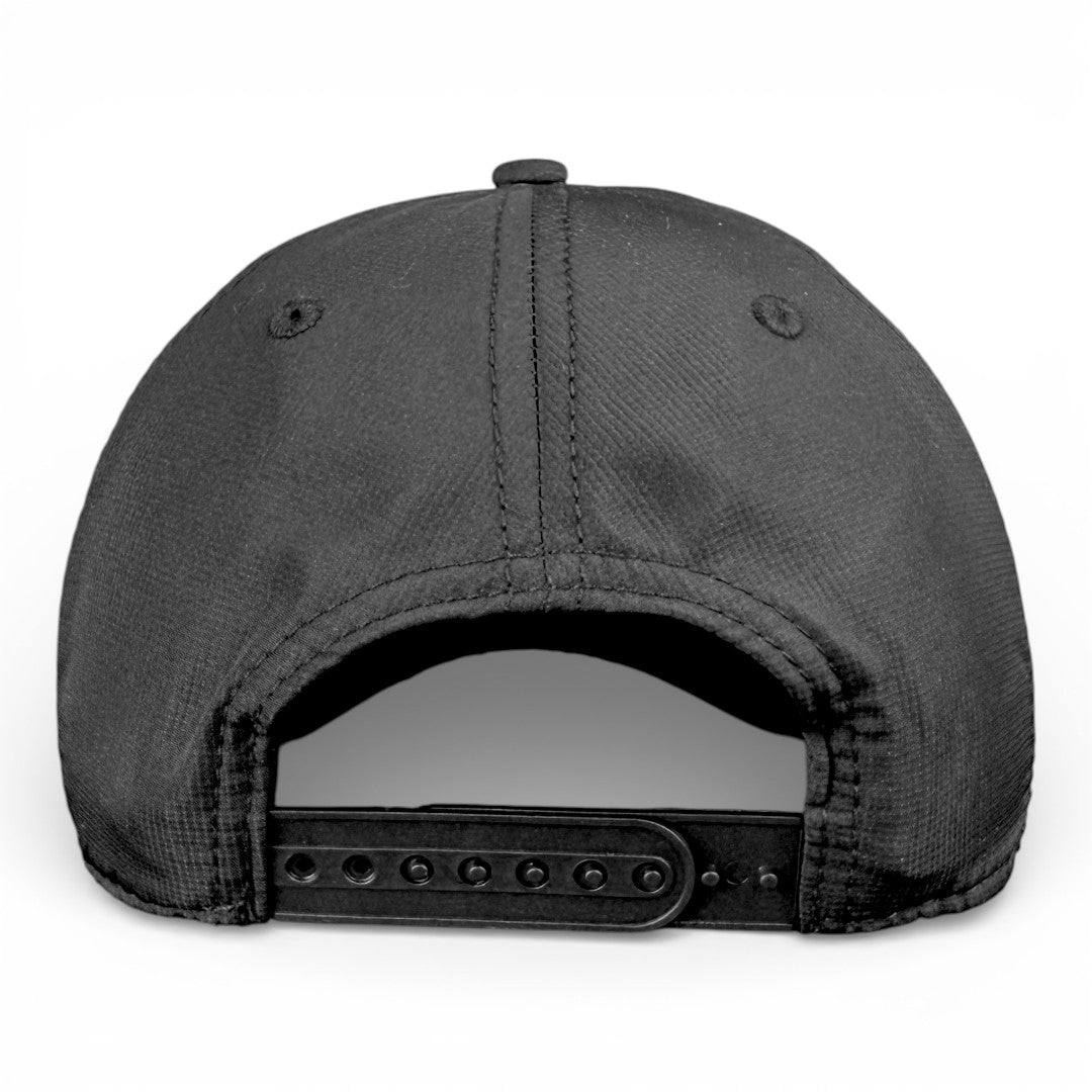 WHBK - Rightside Up Black (White Rope) Hat