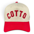 COTTO - Red and Cream Vintage Two-Tone Hat