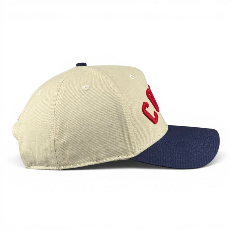 COTTO - Navy and Cream Vintage Two-Tone Hat