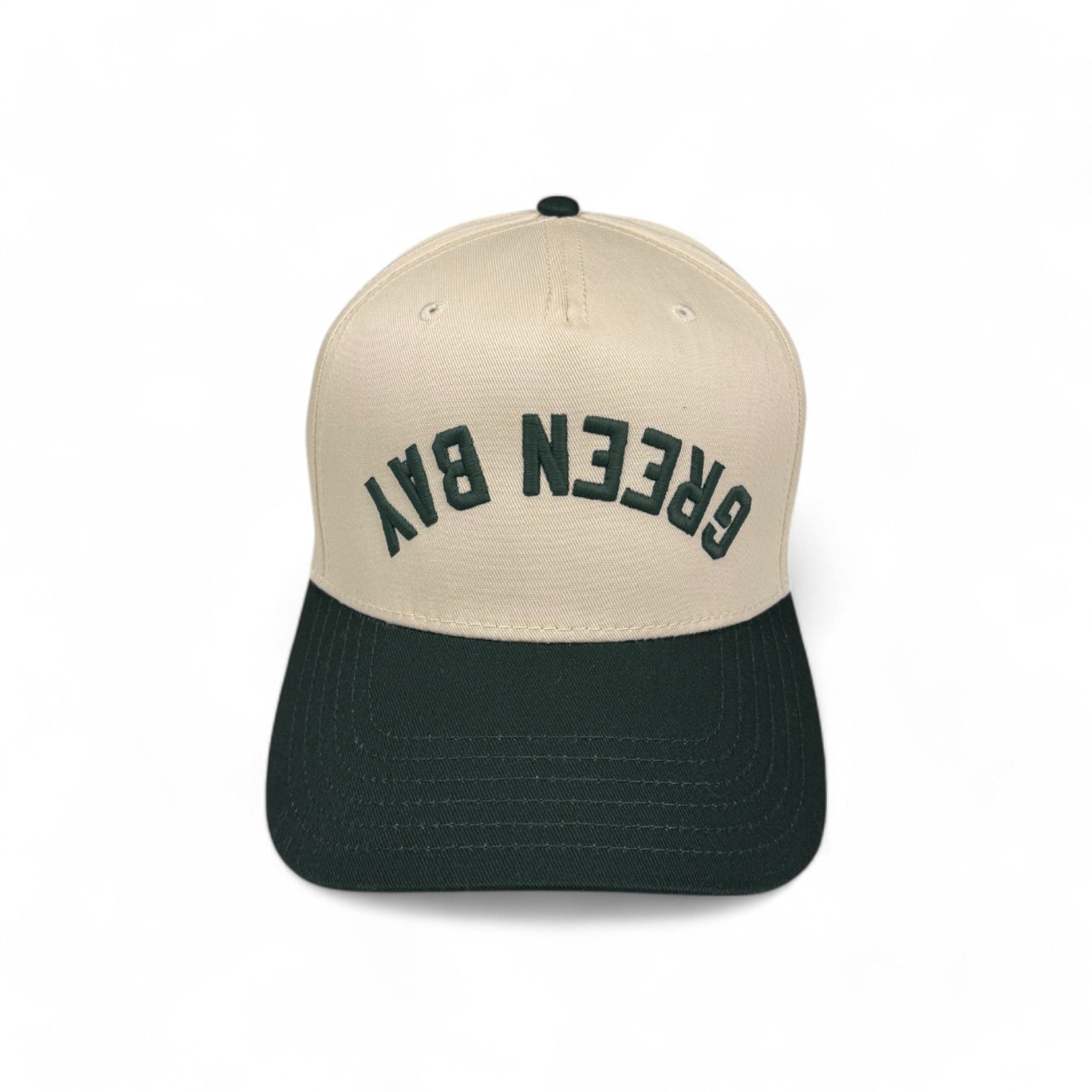 GREEN BAY - Upside Down Hunter Green & Cream Two-Tone