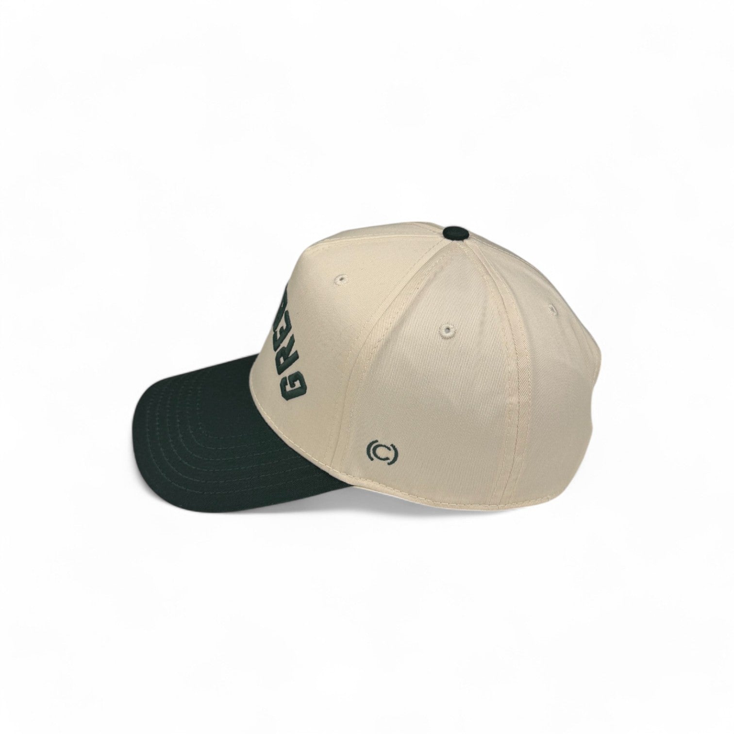 GREEN BAY - Upside Down Hunter Green & Cream Two-Tone