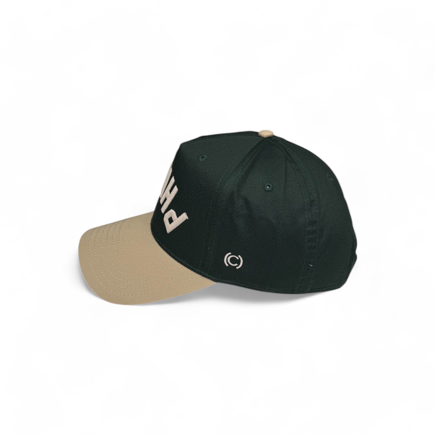 PHILLY -  Upside Down Khaki & Hunter Green Two-Tone