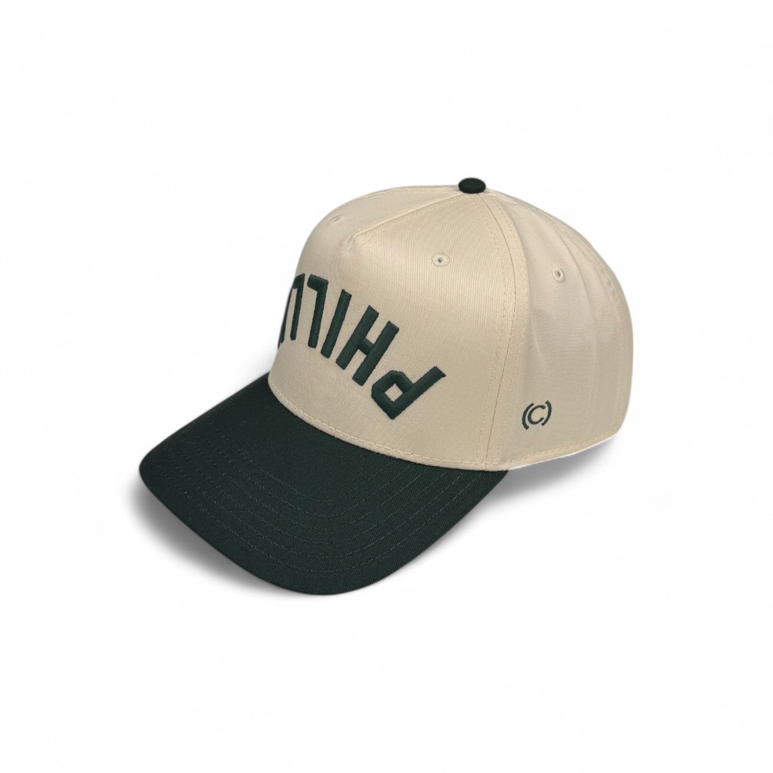 PHILLY -  Upside Down Hunter Green & Cream Two-Tone