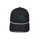 PHILLY -  Upside Down Black Rope Hat