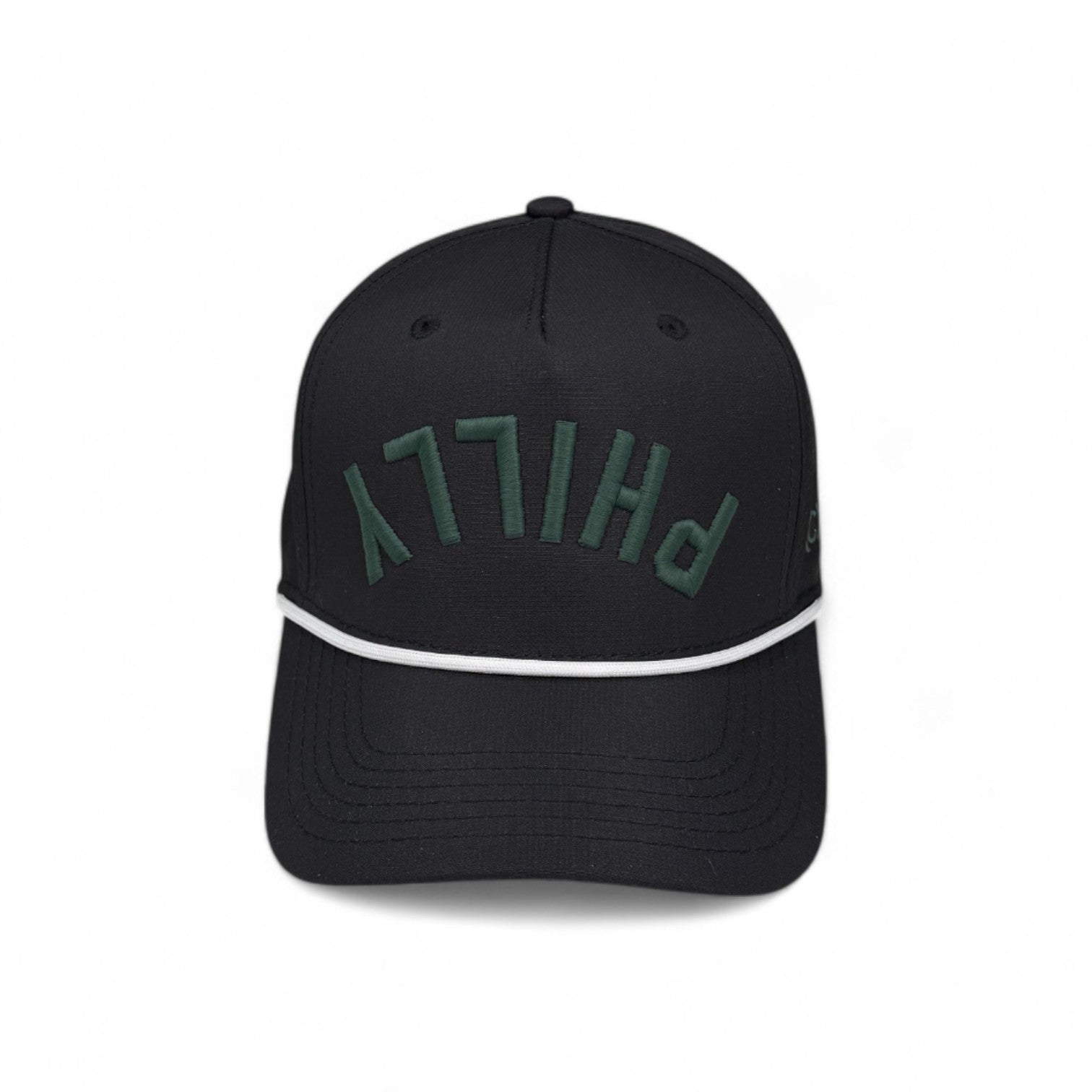PHILLY -  Upside Down Black Rope Hat