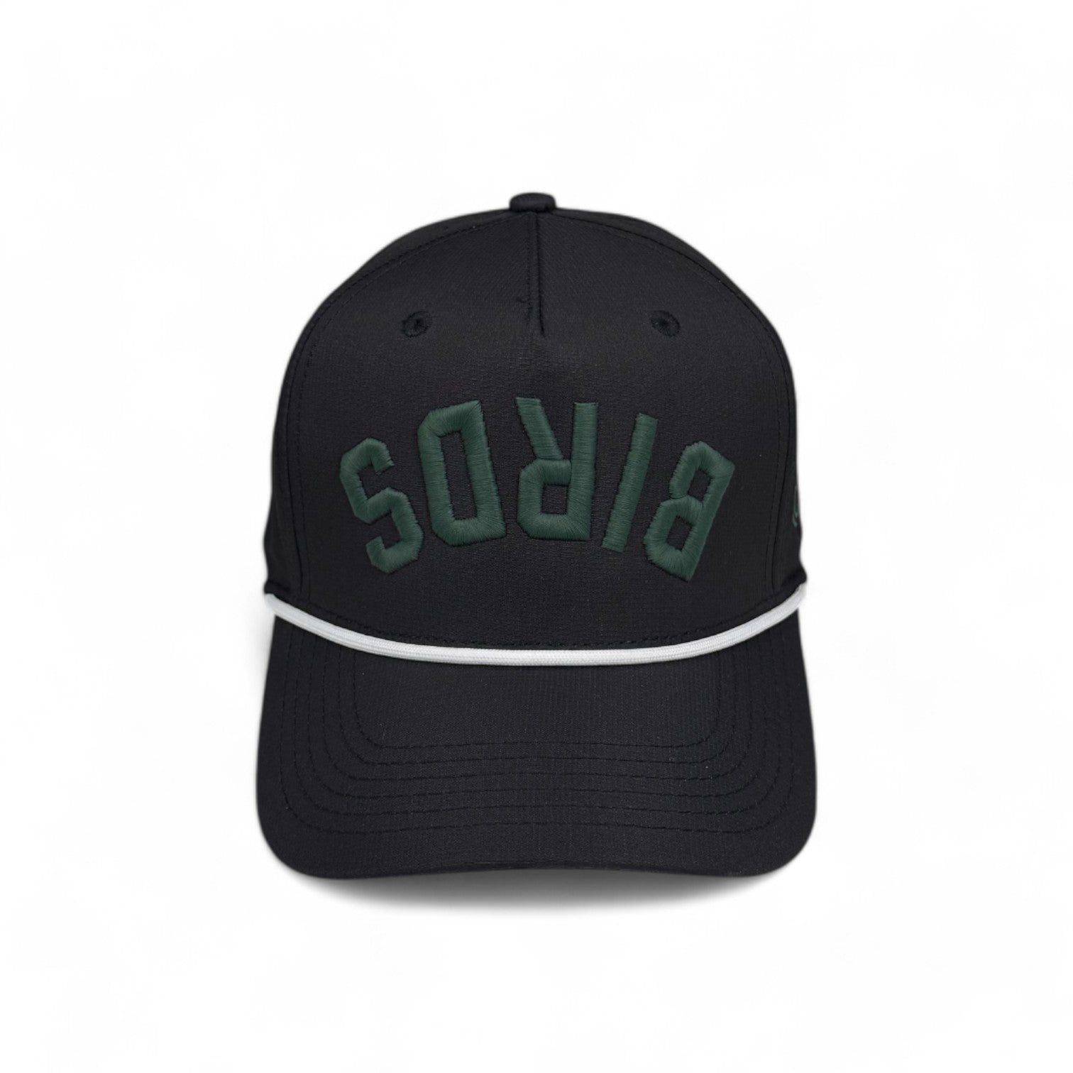 BIRDS -  Upside Down Black Rope Hat