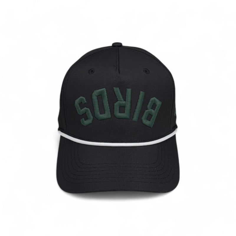 BIRDS -  Upside Down Black Rope Hat