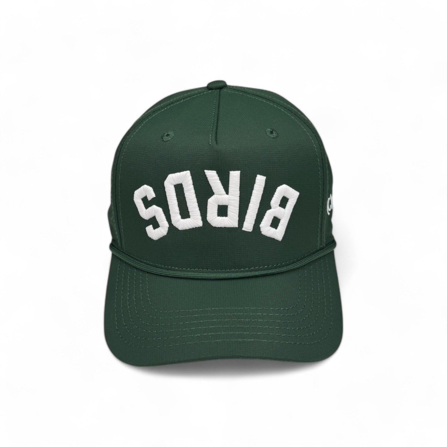 BIRDS -  Upside Down Hunter Green Rope Hat