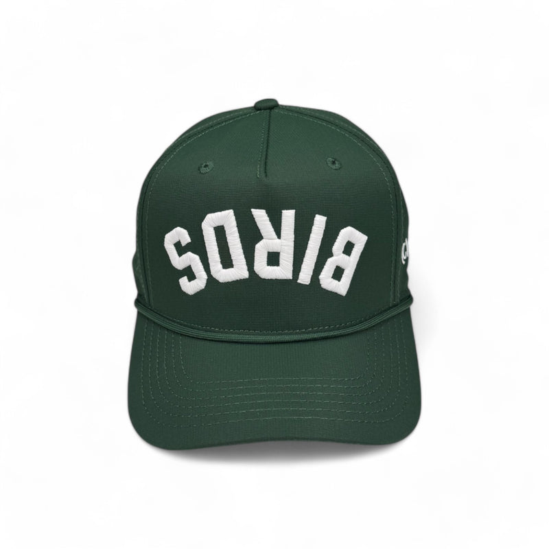 BIRDS -  Upside Down Hunter Green Rope Hat