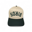 BIRDS -  Upside Down Hunter Green & Cream Two-Tone