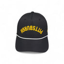 PITTSBURGH -  Upside Down Black Rope Hat