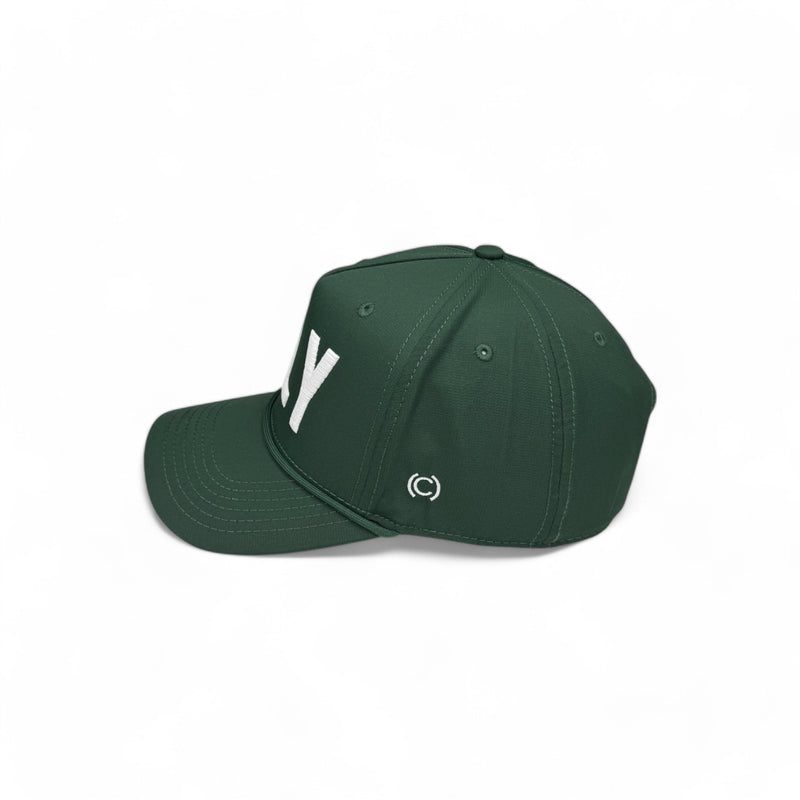 FLY -  Hunter Green Rope Hat