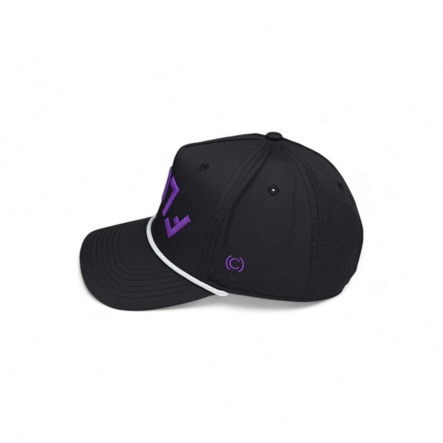 FLOCK -  Upside Down Black Rope Hat