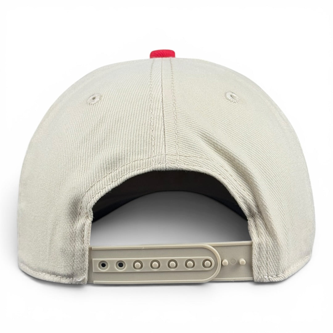 United States of America Hat - Red & Cream Vintage Two-Tone