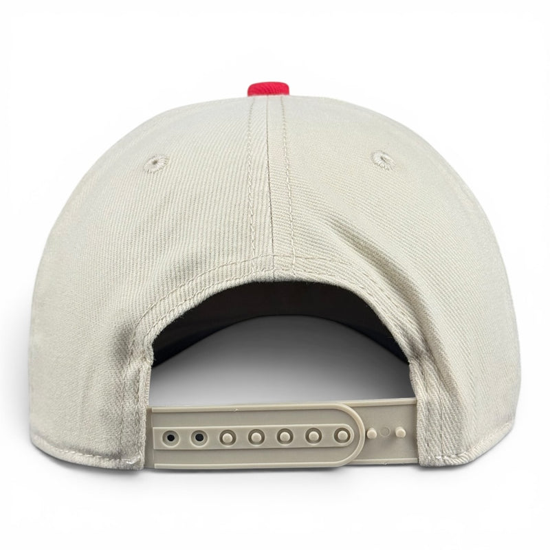 United States of America Hat - Red & Cream Vintage Two-Tone