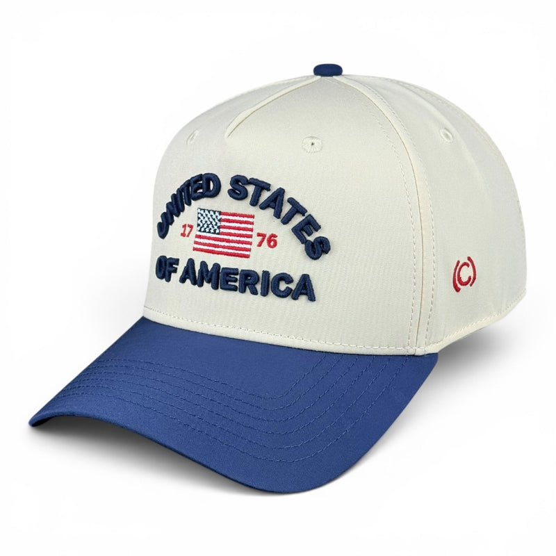 United States of America Hat - Navy & Cream Performance Two-Tone