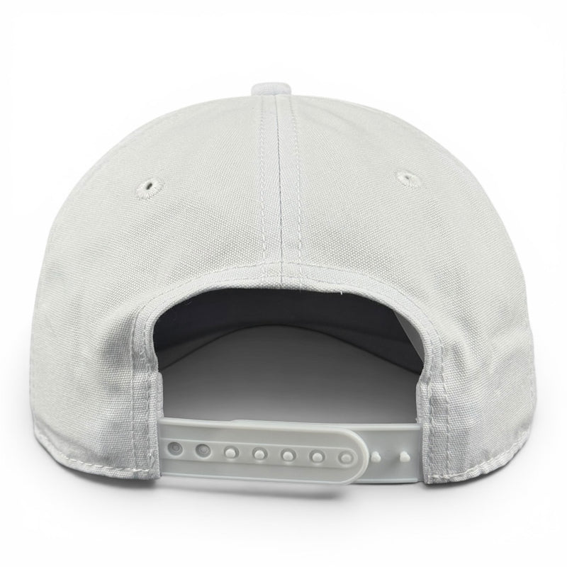 United States of America Hat - White (Black Rope) Relaxed Rope Hat