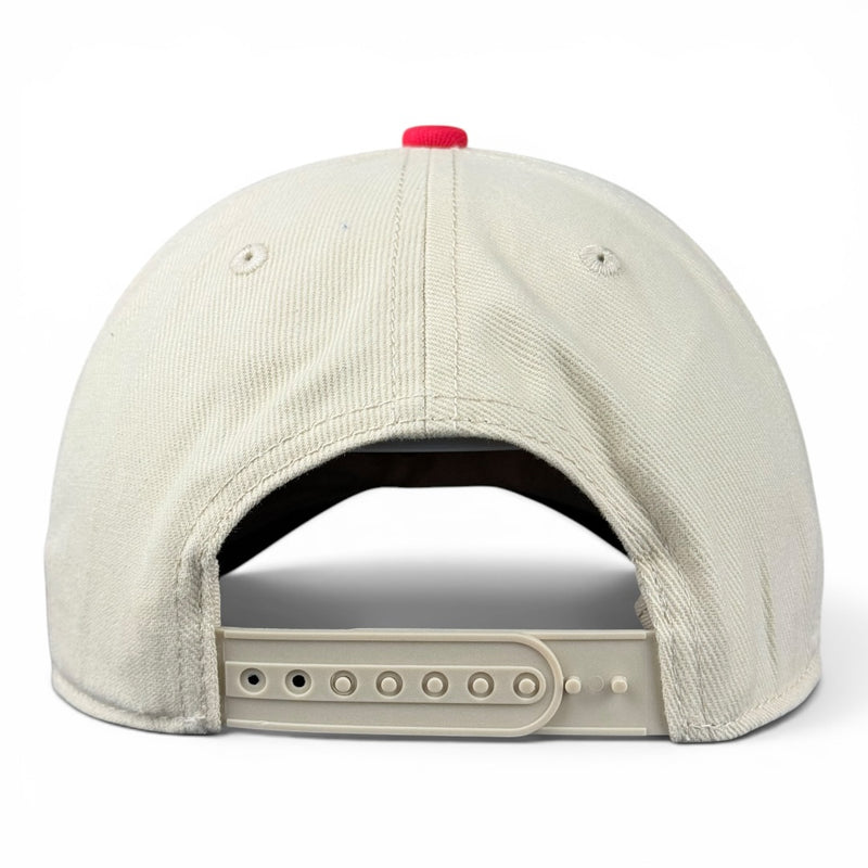 USA Hat - Red & Cream Vintage Two-Tone