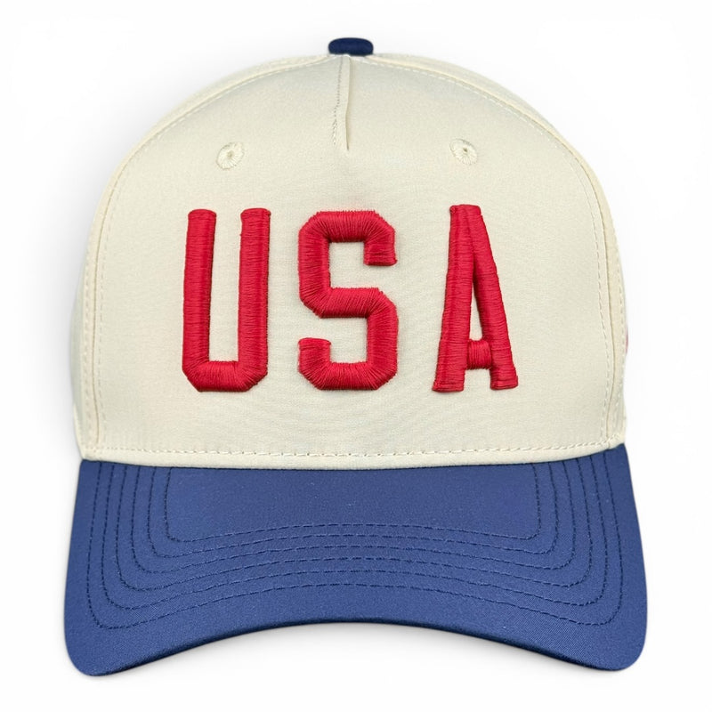 USA Hat - Navy & Cream Performance Two-Tone