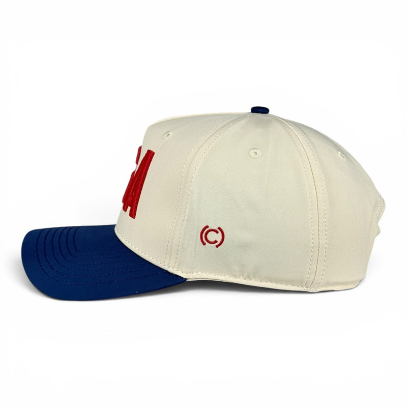 USA Hat - Navy & Cream Performance Two-Tone