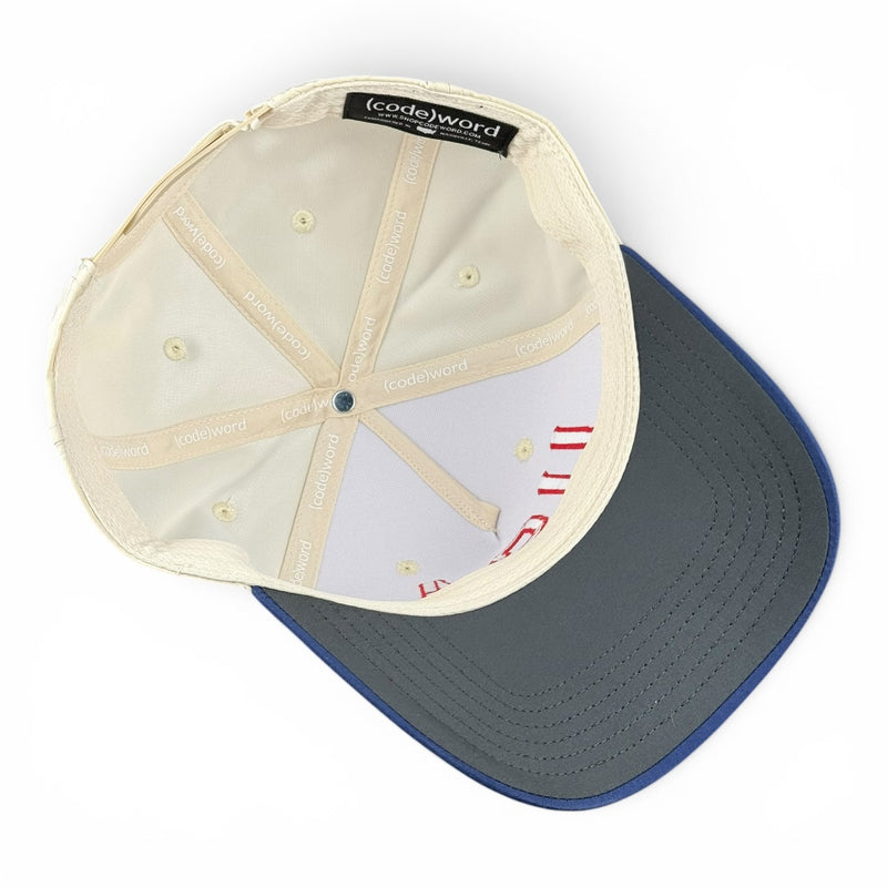 USA Hat - Navy & Cream Performance Two-Tone