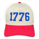 1776 Hat - Red & Cream Vintage Two-Tone