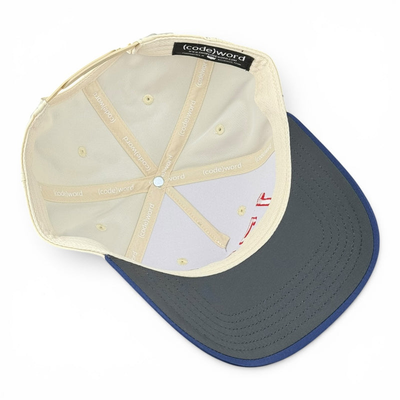 1776 Hat - Navy & Cream Performance Two-Tone