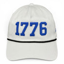 1776 Hat - White (Black Rope) Relaxed Rope
