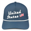 United States Hat - Dark Blue (White Rope) Performance Rope