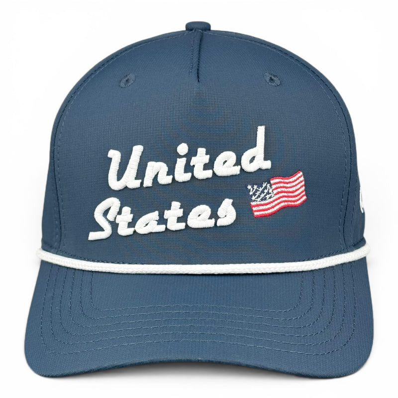 United States Hat - Dark Blue (White Rope) Performance Rope